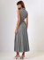 Pleated Long Skirt with Double Buttoning for Women - Glaze | $35.88 | OKKO MODE