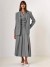 Pleated Long Skirt with Double Buttoning for Women - Glaze | $35.88 | OKKO MODE