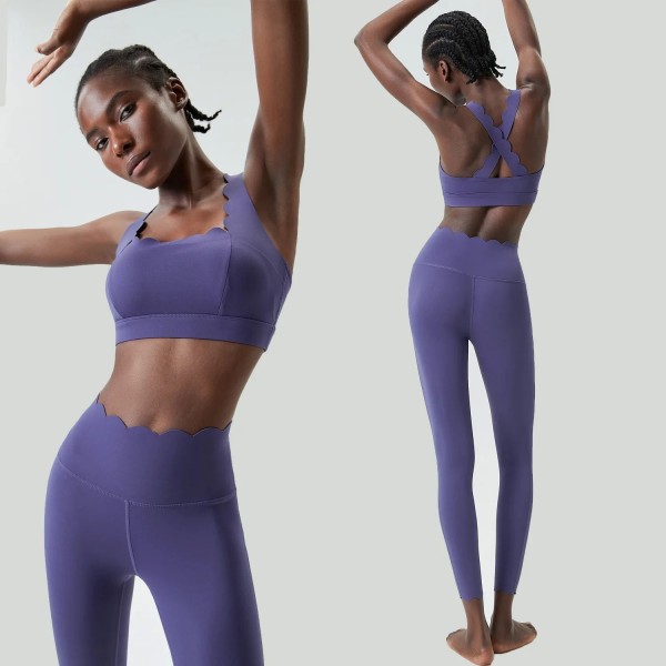 Ensemble deux pièces de fitness et yoga femme moulant respirant|28,89 €|OKKO MODE