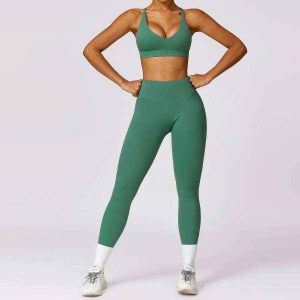 Ensemble de survêtement fitness femme - haut, t-shirt et leggings|23,91 €|OKKO MODE