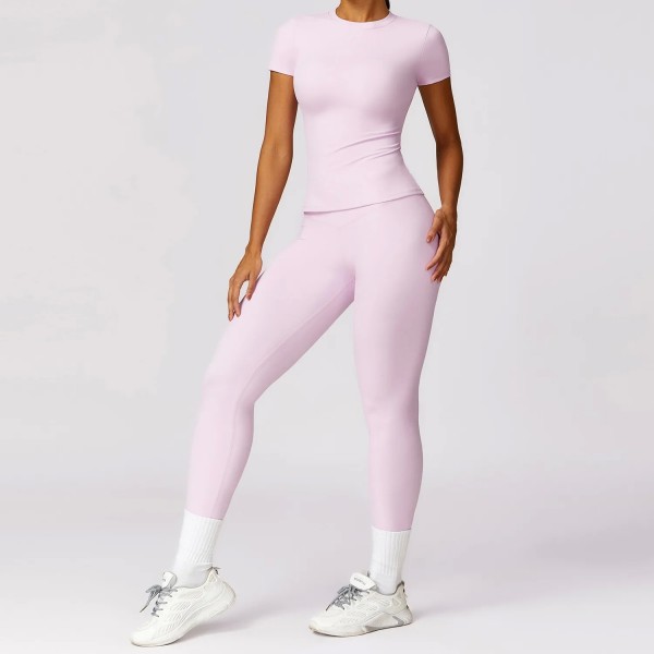 Ensemble de survêtement fitness femme - haut, t-shirt et leggings|23,91 €|OKKO MODE