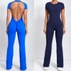 Combinaison à manches courtes pour femme, leggings évasés, ensemble de survêtement|22,49 €|OKKO MODE