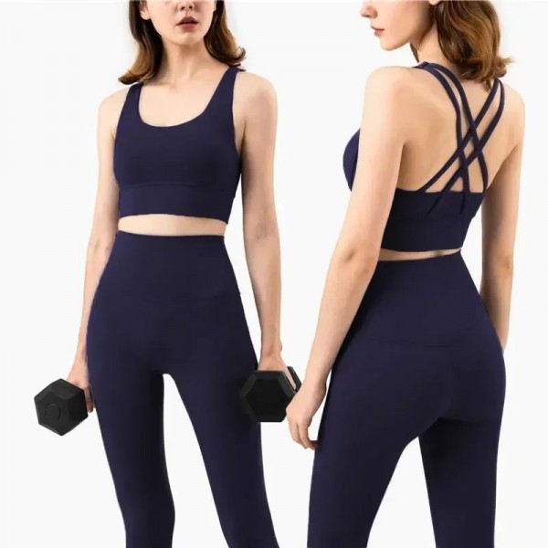 Ensemble de yoga sans couture pour femme, leggings et pantalons en Y, combinaisons sportives|22,07 €|OKKO MODE