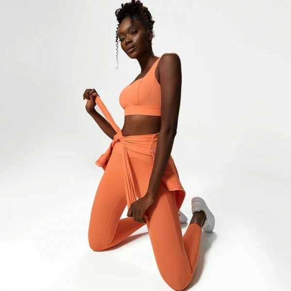 Ensemble de fitness et yoga femme, vêtements athlétiques, chemise manches longues|44,09 €|OKKO MODE