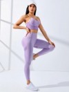 Ensemble de yoga sans couture pour femmes, tenues d'entraînement avec leggings sportifs et soutien initié|11,95 €|OKKO MODE