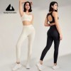 Débardeur et leggings de yoga/course pour femmes, respirants, moulants, secs - hanche de pêche|20,92 €|OKKO MODE