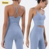 Ensemble de sport deux pièces pour femme, soutien-gorge et leggings sensation nue|22,07 €|OKKO MODE