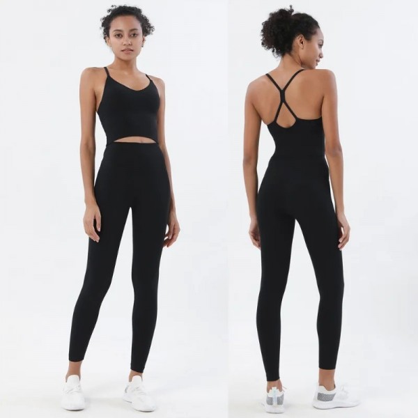 Ensemble deux pièces soutien-gorge et leggings de sport pour femmes|22,07 €|OKKO MODE