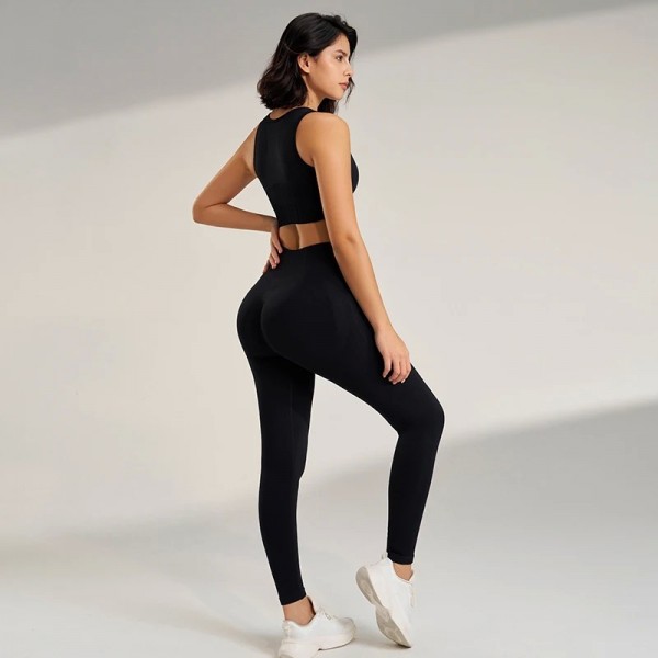 Ensemble de vêtements de yoga pour femmes, leggings taille haute et haut sans couture|18,99 €|OKKO MODE