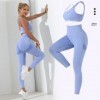 Ensemble de yoga basique sans couture, haut de gamme avec caraco à dos entrecroisé et leggings|13,04 €|OKKO MODE