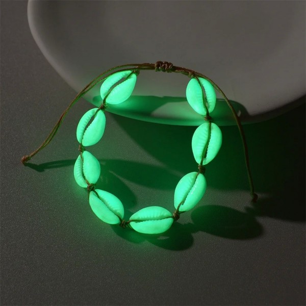 Bracelets de cheville en perles de conque fluorescent pour femmes|2,69 €|OKKO MODE