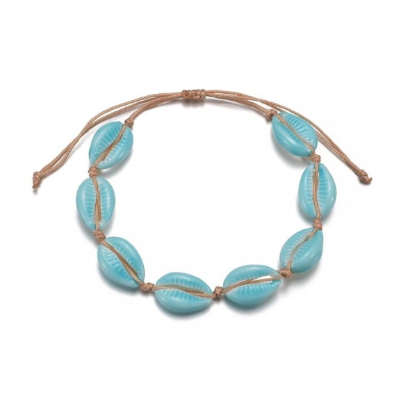 Bracelets de cheville en perles de conque fluorescent pour femmes|2,69 €|OKKO MODE