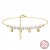 Bracelet de cheville en argent 925 avec perles naturelles pour femme | $16.29 | OKKO MODE