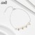Bracelet de cheville en argent 925 avec perles naturelles pour femme | $16.29 | OKKO MODE