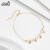 Bracelet de cheville en argent 925 avec perles naturelles pour femme | $16.29 | OKKO MODE