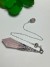Pendule en cristal rose naturel pour radiesthésie, pendentif en pierre naturelle, pendule en cristal de guérison et d'énergie | 20,58 $ | OKKO MODE