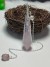 Pendule en cristal rose naturel pour radiesthésie, pendentif en pierre naturelle, pendule en cristal de guérison et d'énergie | 20,58 $ | OKKO MODE