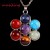 Musiling – bijoux en pierre naturelle pour femmes, 7 chakras en métal, pendentif Reiki, chaîne, pendule, breloques à la mode, 1  | 4,99 € | OKKO MODE
