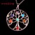 Musiling – bijoux en pierre naturelle pour femmes, 7 chakras en métal, pendentif Reiki, chaîne, pendule, breloques à la mode, 1  | 4,99 € | OKKO MODE