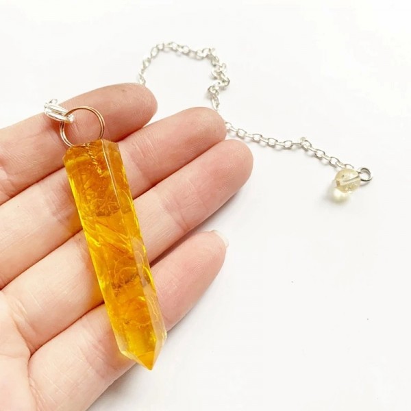 Reiki – pendule de guérison 7 Chakra, pendentif de radiesthésie en cristal naturel, Divination, puces en pierre, chaîne en métal|7,19 €|OKKO MODE