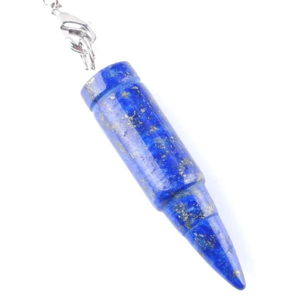 WOJIAER-Pendentif Pendule en Forme de Balle, Lapis Naturel, Opale, Boule en Métal Argenté, Guérison des 7 Chaïeux, JOBN359|12,59 €|OKKO MODE