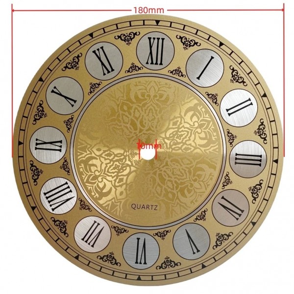 Cadran d'Horloge Mural à Quartz de 7 Pouces, 180mm, pour Décoration de Chambre à Coucher et Salon|2,69 €|OKKO MODE