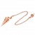 Pendules pour documents en or rose, 20 pièces/lot, équivalent à la griffe ster corrigée, 7 perles de pierre Chakra, cuivre, uniq | 2,73 $ | OKKO MODE