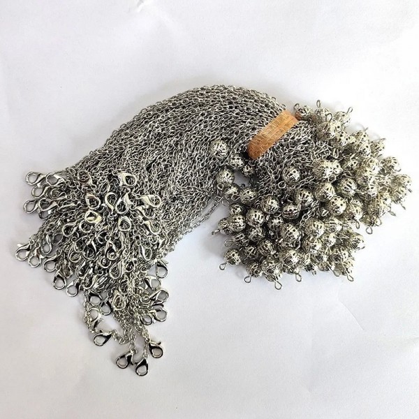 20 pièces/ lot chaine pour pendule en vrac avec griffe ster corrigée breloque en pierre 7 chakras, accessoires pour pendules, ve
