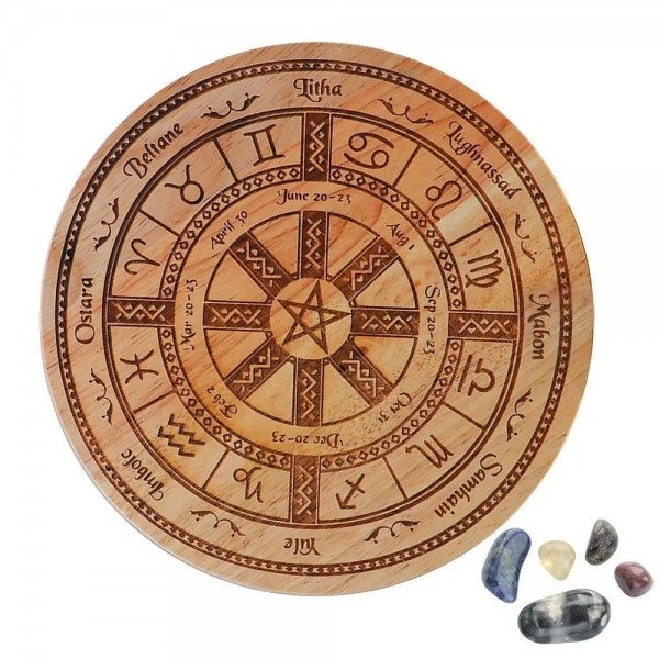 Planche à pendule étoile ronde pour guidage spirituel, tableau de messages métaphysiques, planche de radiesthésie, autel, outils|19,79 €|OKKO MODE