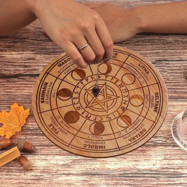 Planche à Pendule Étoile Ronde pour Guidage Spirituel, Fournitures d'Autel, Radiesthésie, Ination Carven|17,09 €|OKKO MODE