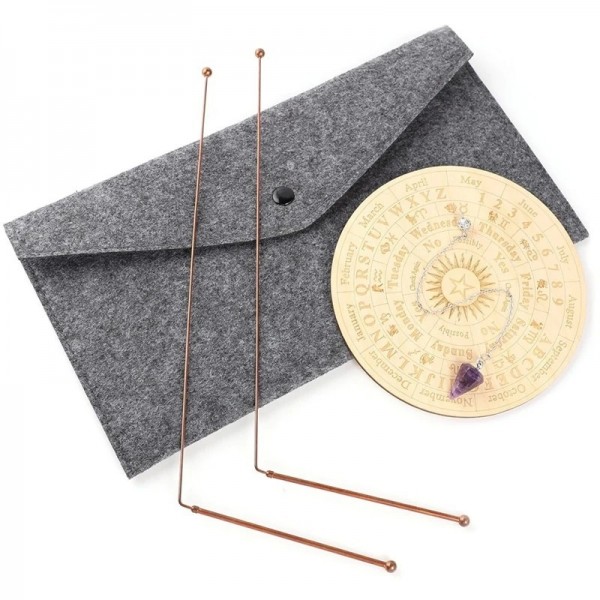 Kit de tiges de radiesthésie en cuivre pour la chasse aux fantômes, les polymères de planche de pendule, l'eau et la guérison én|17,99 €|OKKO MODE