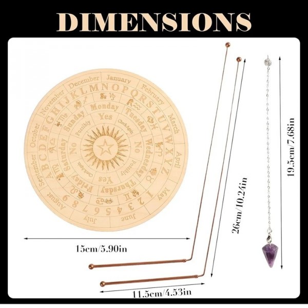 Kit de tiges de radiesthésie en cuivre pour la chasse aux fantômes, les polymères de planche de pendule, l'eau et la guérison én|17,99 €|OKKO MODE