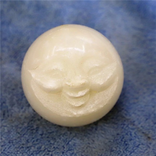 Boule de cristal en pierre naturelle avec visage souriant, décoration pour esprit maléfique, pendule de Table, 7 chakras, pierre|30,59 €|OKKO MODE