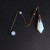 Pendule Reiki en obsidienne or, pierre naturelle, à facettes, pendentifs de radiesthésie, guérison, Chakra, cristal, bijoux, liv | 12,99 € | OKKO MODE