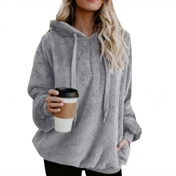 Sweat à Capuche Surdimensionné pour Femme, Vêtement d'Extérieur en Y|5,39 €|OKKO MODE