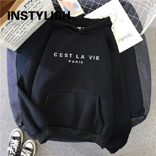 Sweat à Capuche Femme Streetwear Imprimé Printemps Harajuku Y-Lazy|8,09 €|OKKO MODE