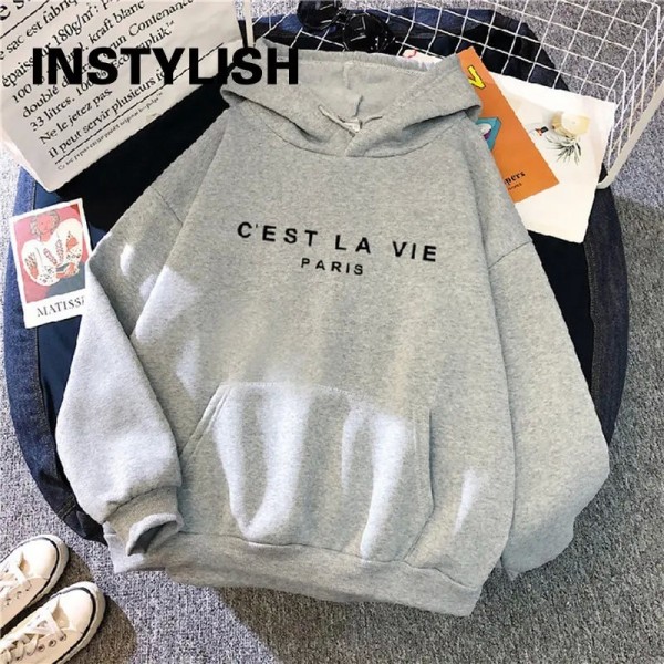 Sweat à Capuche Femme Streetwear Imprimé Printemps Harajuku Y-Lazy|8,09 €|OKKO MODE