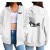 Sweat-Shirt Feminino com Zíper e Capuz, Cardigan Estampado | 2,25 $ | OKKO MODE