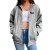 Sweat-Shirt Feminino com Zíper e Capuz, Cardigan Estampado | 2,25 $ | OKKO MODE