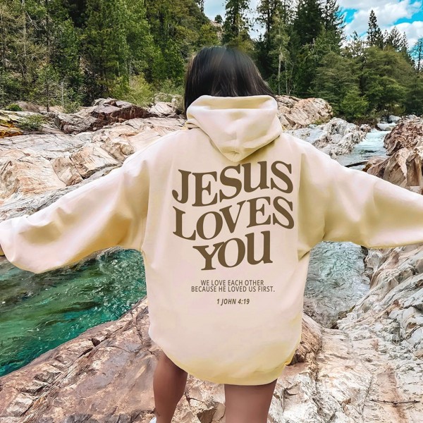 Sweat Jésus Loves You Graphic fille, Hip Hop Vintage|2,97 €|OKKO MODE