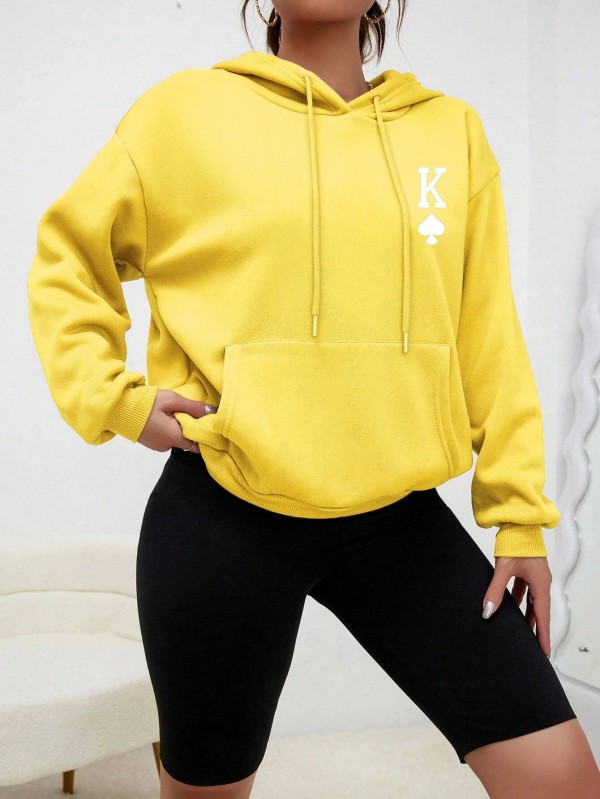 Sweat à Capuche Imprimé pour Femme, Streetwear Hip Hop Fashion Automne|4,29 €|OKKO MODE