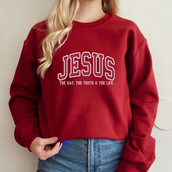 Sweat-shirt chrétien à capuche col rond, amour comme Jésus|7,99 €|OKKO MODE