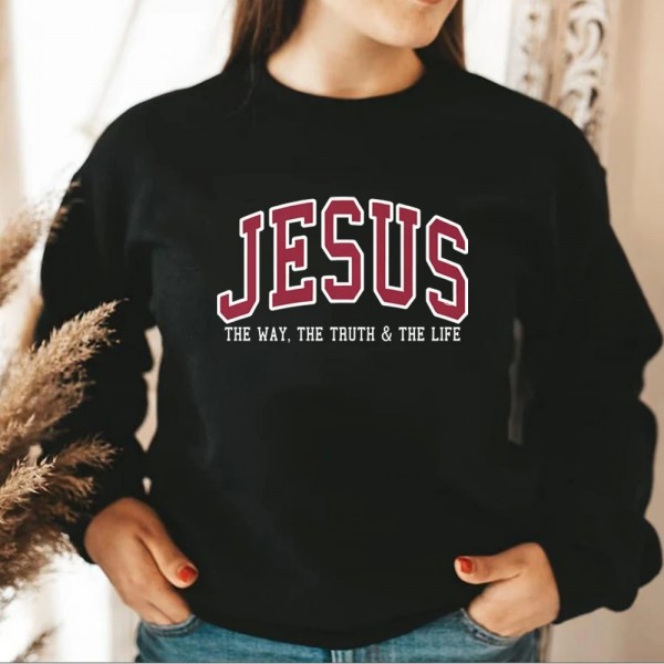 Sweat-shirt chrétien à capuche col rond, amour comme Jésus|7,99 €|OKKO MODE