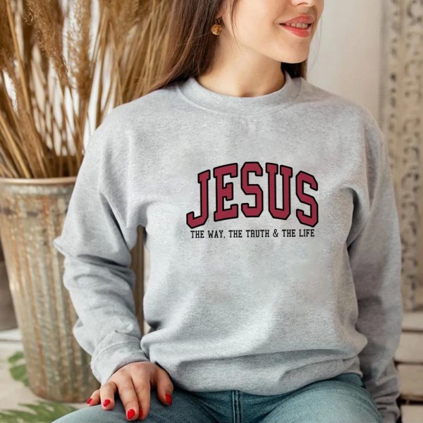 Sweat-shirt chrétien à capuche col rond, amour comme Jésus|7,99 €|OKKO MODE