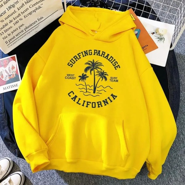 Sweat à capuche Surfing Paradise West Coast California pour fille et femme|2,00 €|OKKO MODE