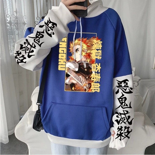 Hoodie anime Kyoujurou Rengoku pour hommes, style Harajuku Cool Streetwear|7,05 €|OKKO MODE