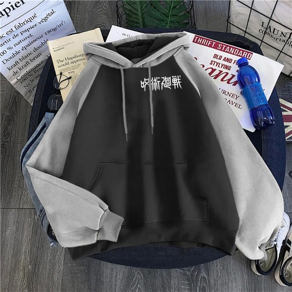 Sudadera con capucha estampada para mujer, estilo anime