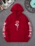Sudadera con capucha rosa para niña - Letra artística, cuello redondo | 4,29 $ | OKKO MODE