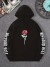 Sudadera con capucha rosa para niña - Letra artística, cuello redondo | 4,29 $ | OKKO MODE