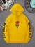 Sudadera con capucha rosa para niña - Letra artística, cuello redondo | 4,29 $ | OKKO MODE